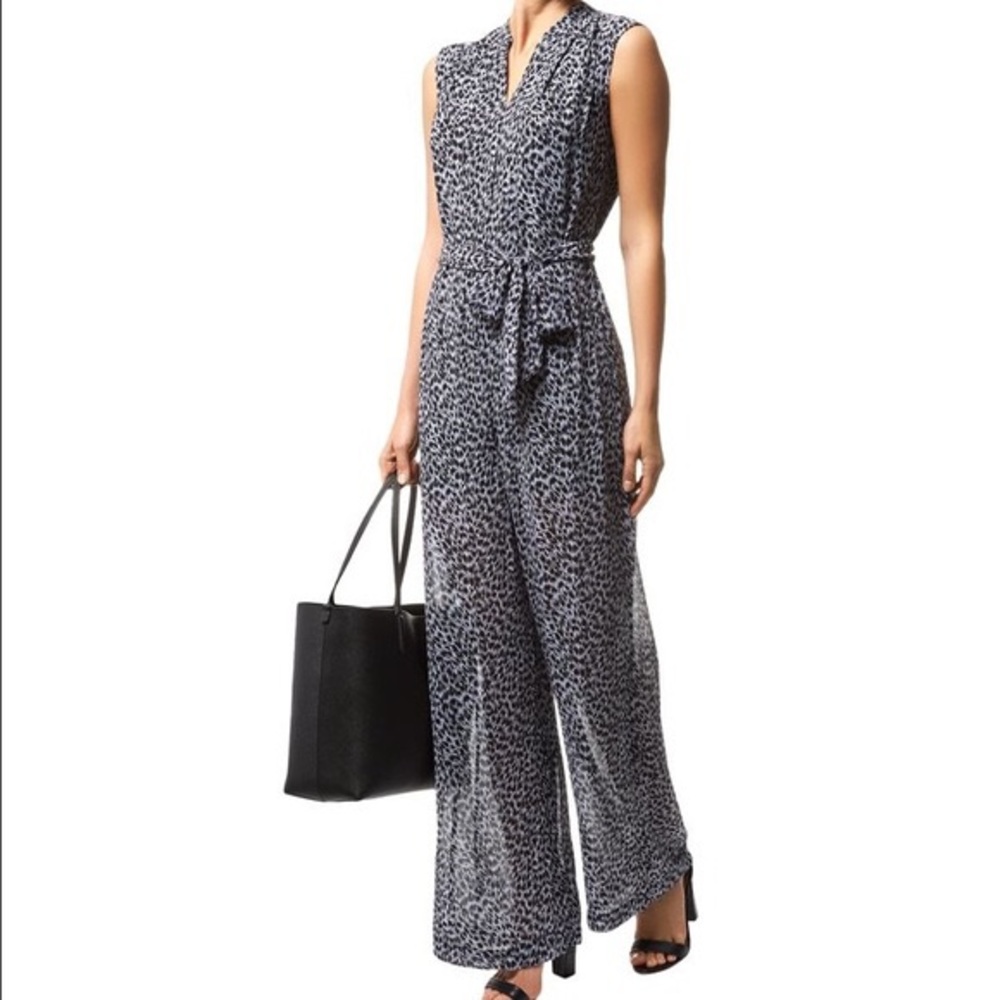 Michael Kors Pant ROMPER. Snow cheetah print